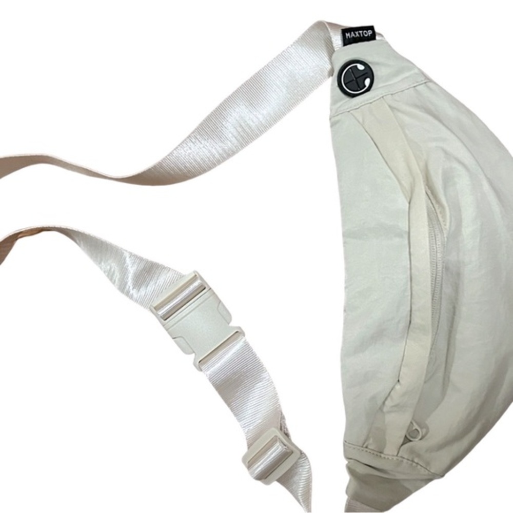 Maxtop Crossbody Bag with Zip Closure x 3 in Taupe/Beige